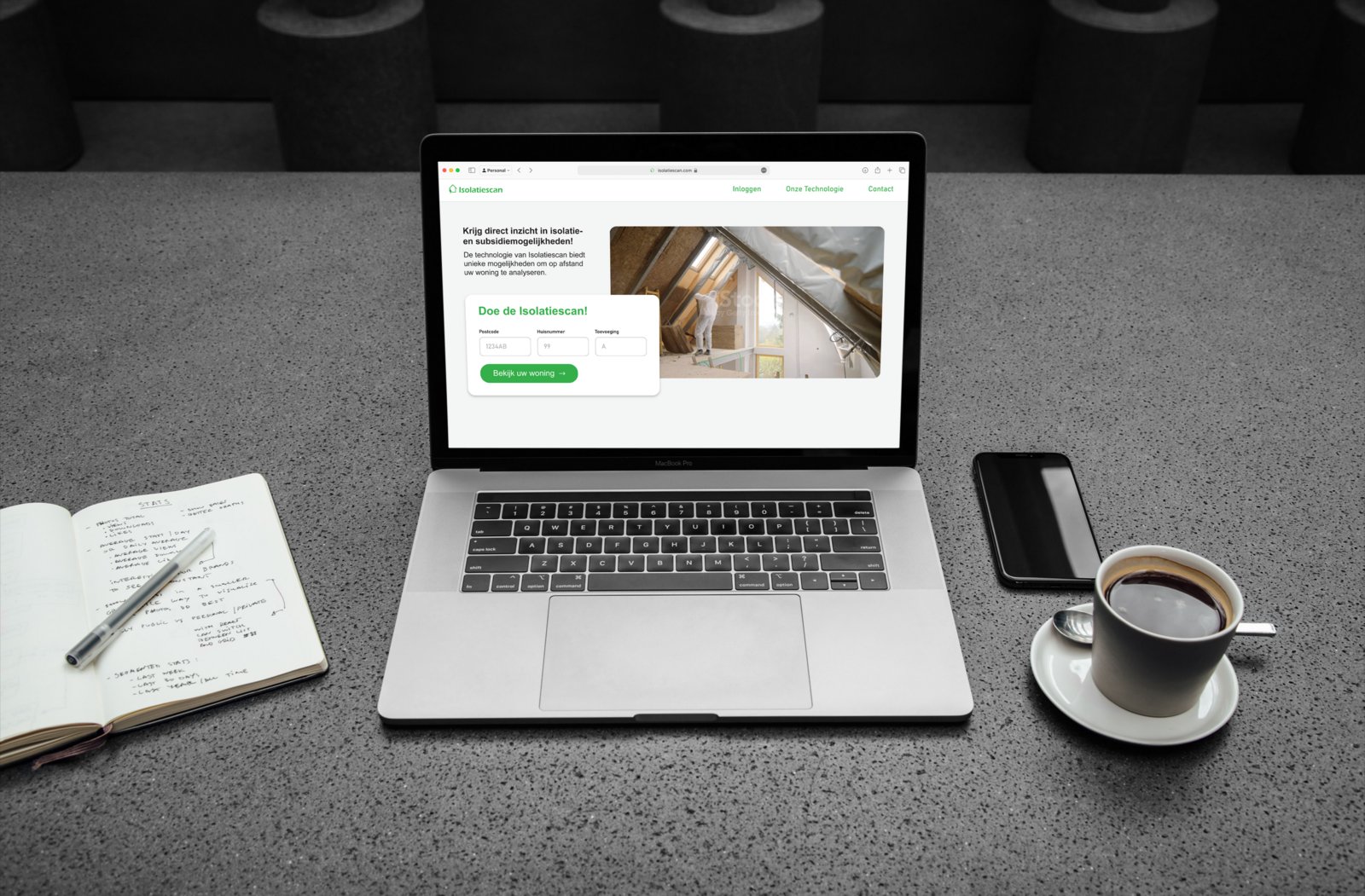 Toepassing van Isolatiescan op uw website